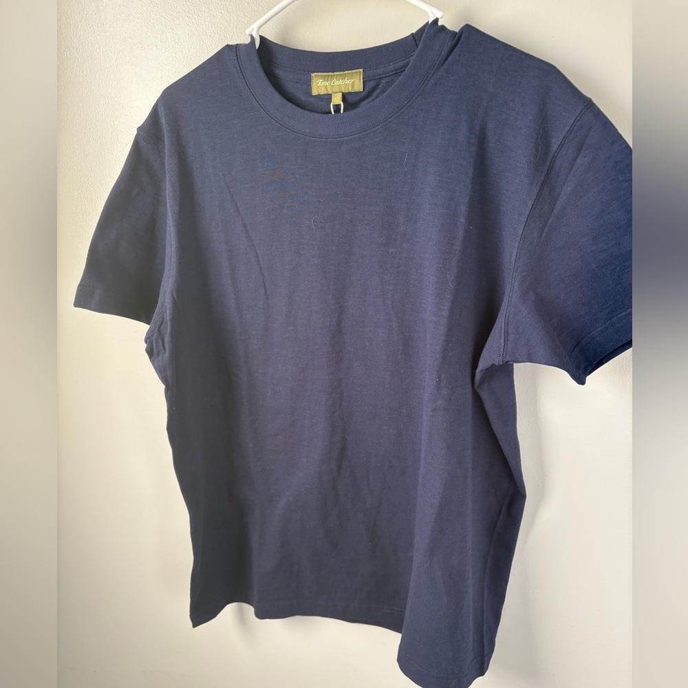 NWT men’s Navy Blue Short Sleeve Tee by Time Catcher Small cotton